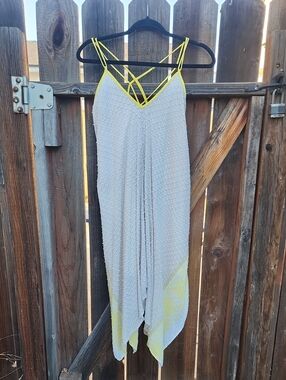lovestitch Cream Midi Dress with Pale Yellow Accents
